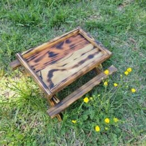 Chick Nic Picnic Table Chickens Small Animals 13x16x7" - Picture 3 of 3